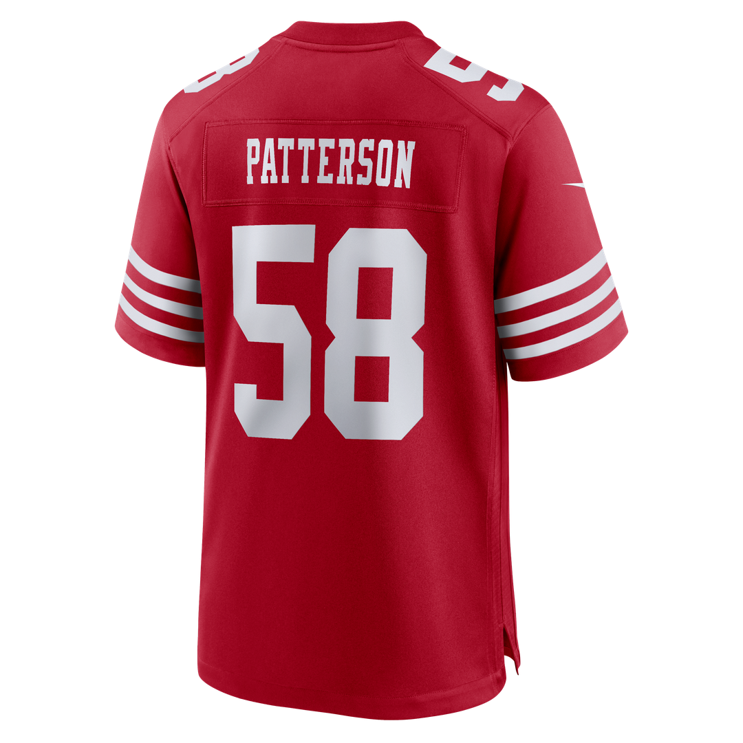 San Francisco 49ers Jarrett Patterson Nike Scarlet Team Game Jersey