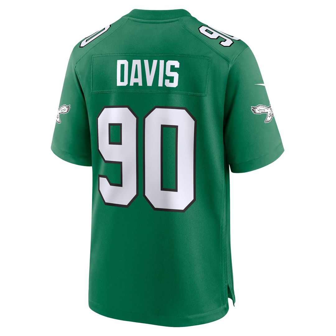 Philadelphia Eagles Jordan Davis Nike Midnight Green Team Game Jersey