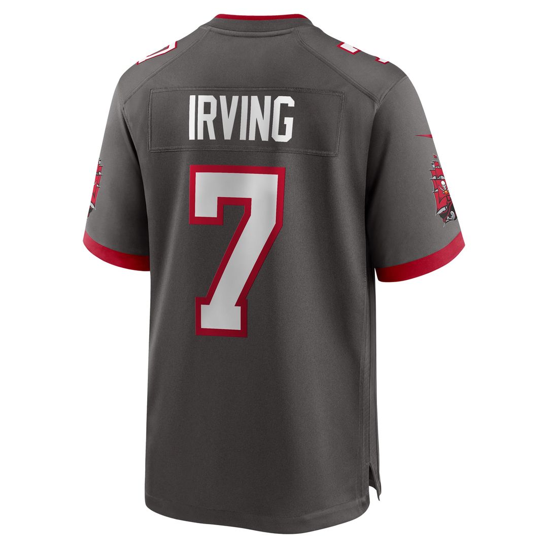 Tampa Bay Buccaneers Bucky Irving Nike Pewter Alternate Game Jersey