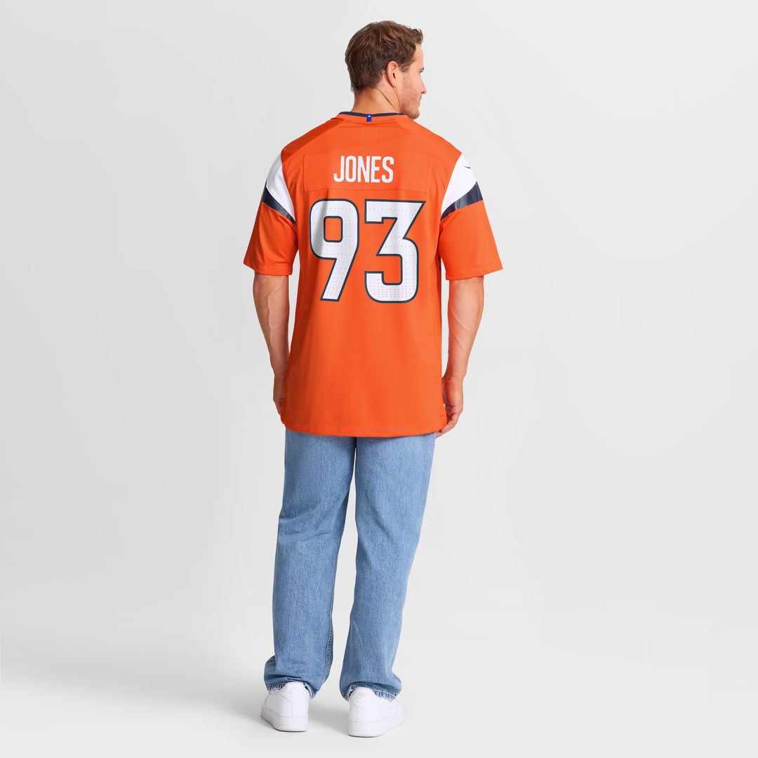 Denver Broncos D.J. Jones Nike Orange Team Game Jersey