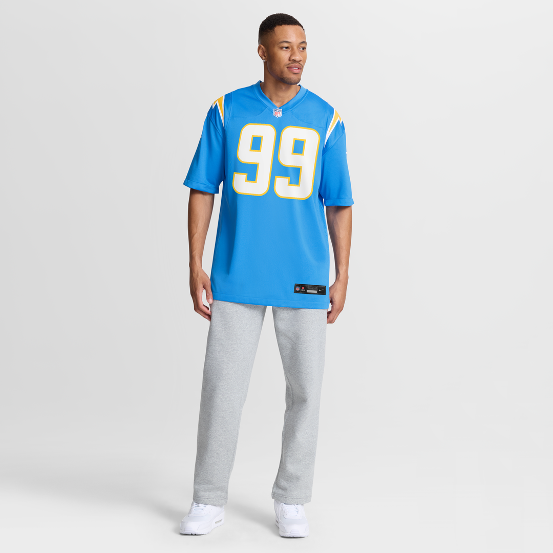 Los Angeles Chargers Jamaree Caldwell Nike Powder Blue Team Game Jersey