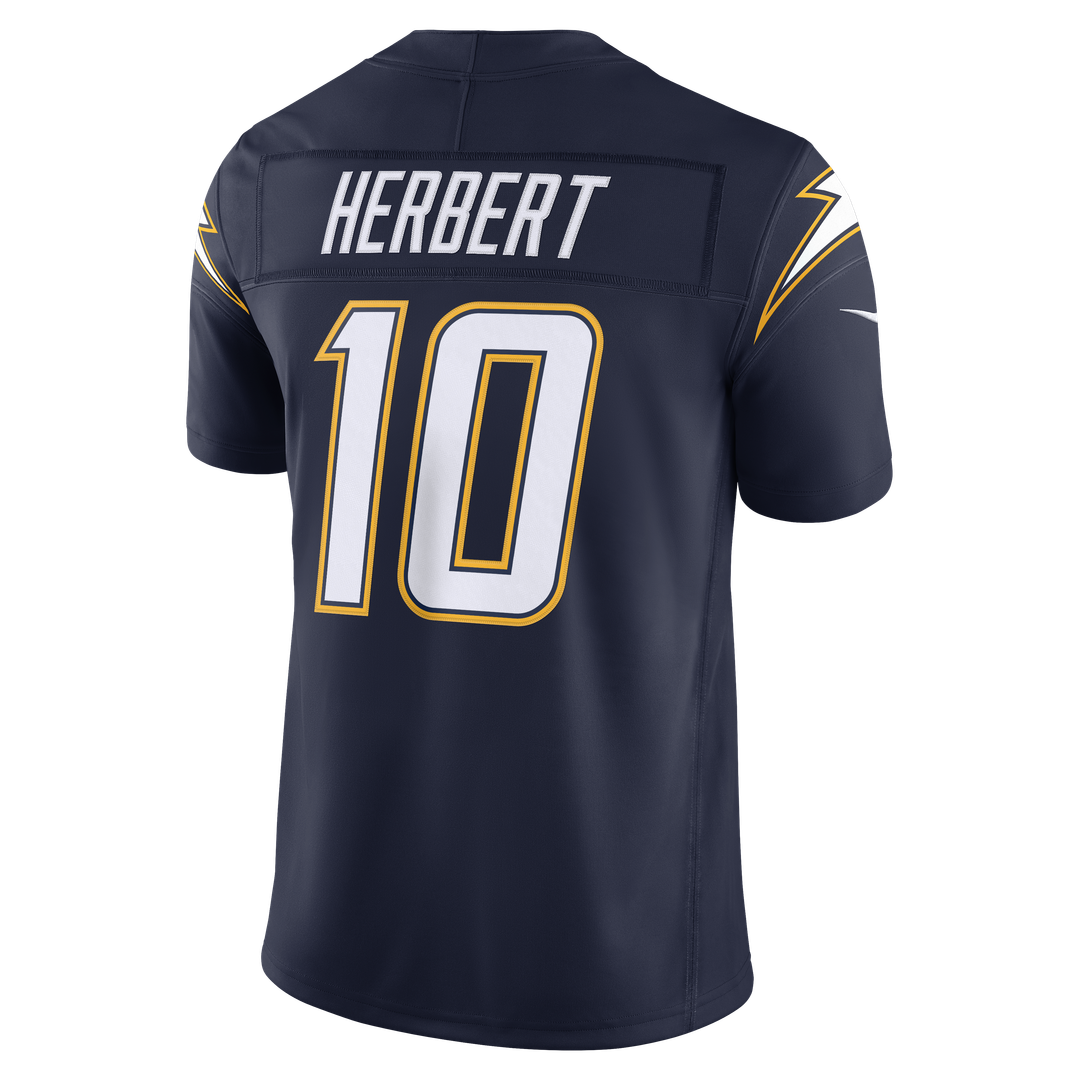 Los Angeles Chargers Justin Herbert Nike Navy Alternate Super Chargers Vapor F.U.S.E. Stitched Limited Jersey