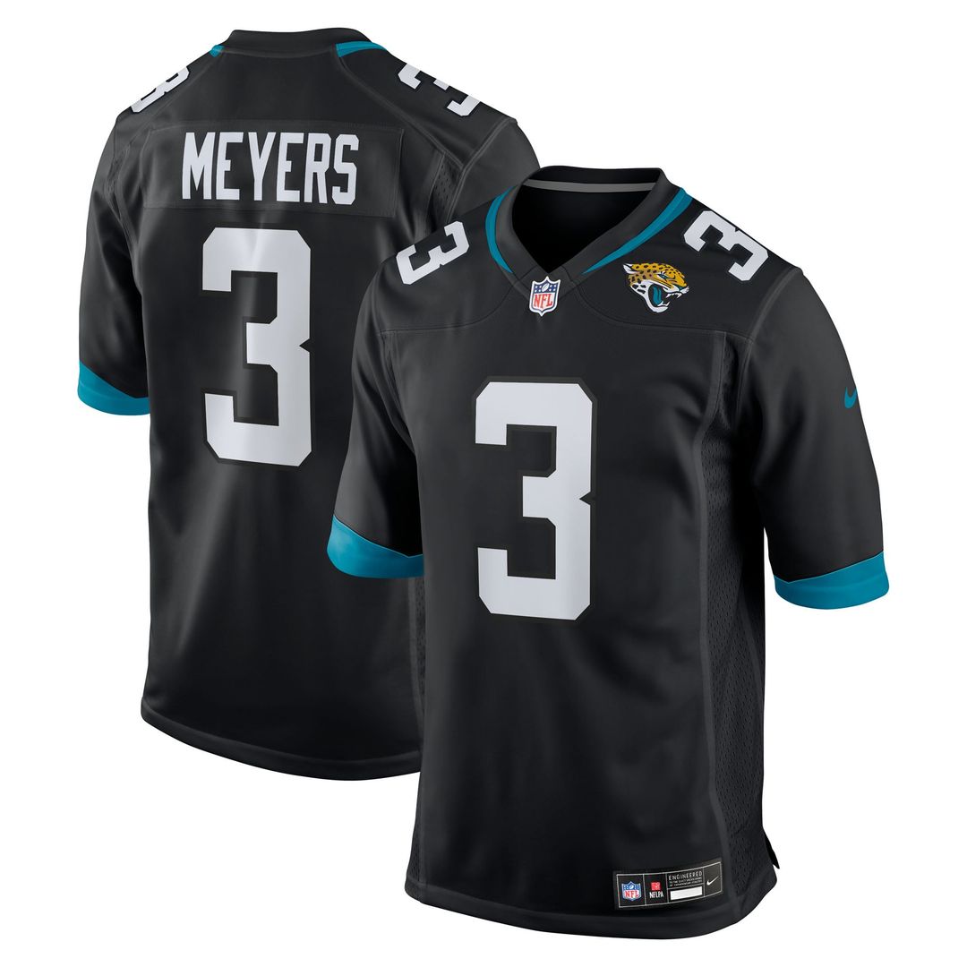 Jacksonville Jaguars Jakobi Meyers Nike Black Alternate Game Jersey