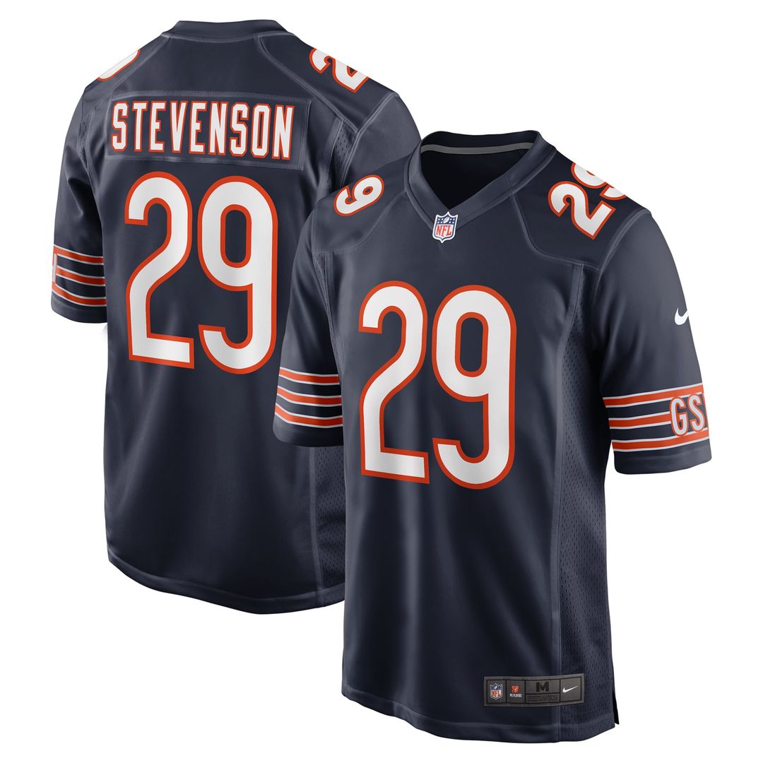Chicago Bears Tyrique Stevenson Nike Navy Game Jersey