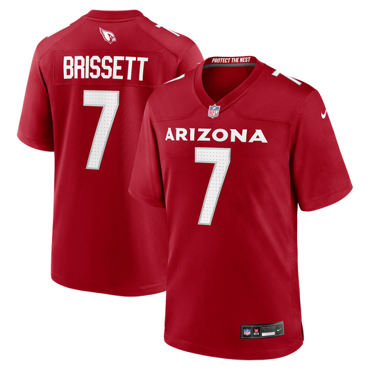 Arizona Cardinals Jacoby Brissett Nike Cardinal Team Game Jersey