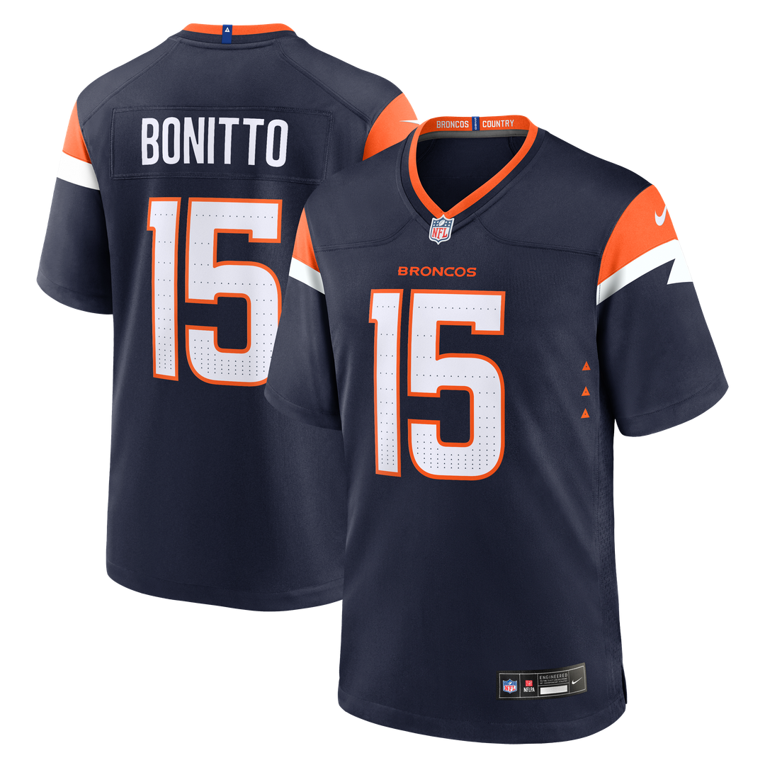 Denver Broncos Nik Bonitto Nike Orange Team Game Jersey