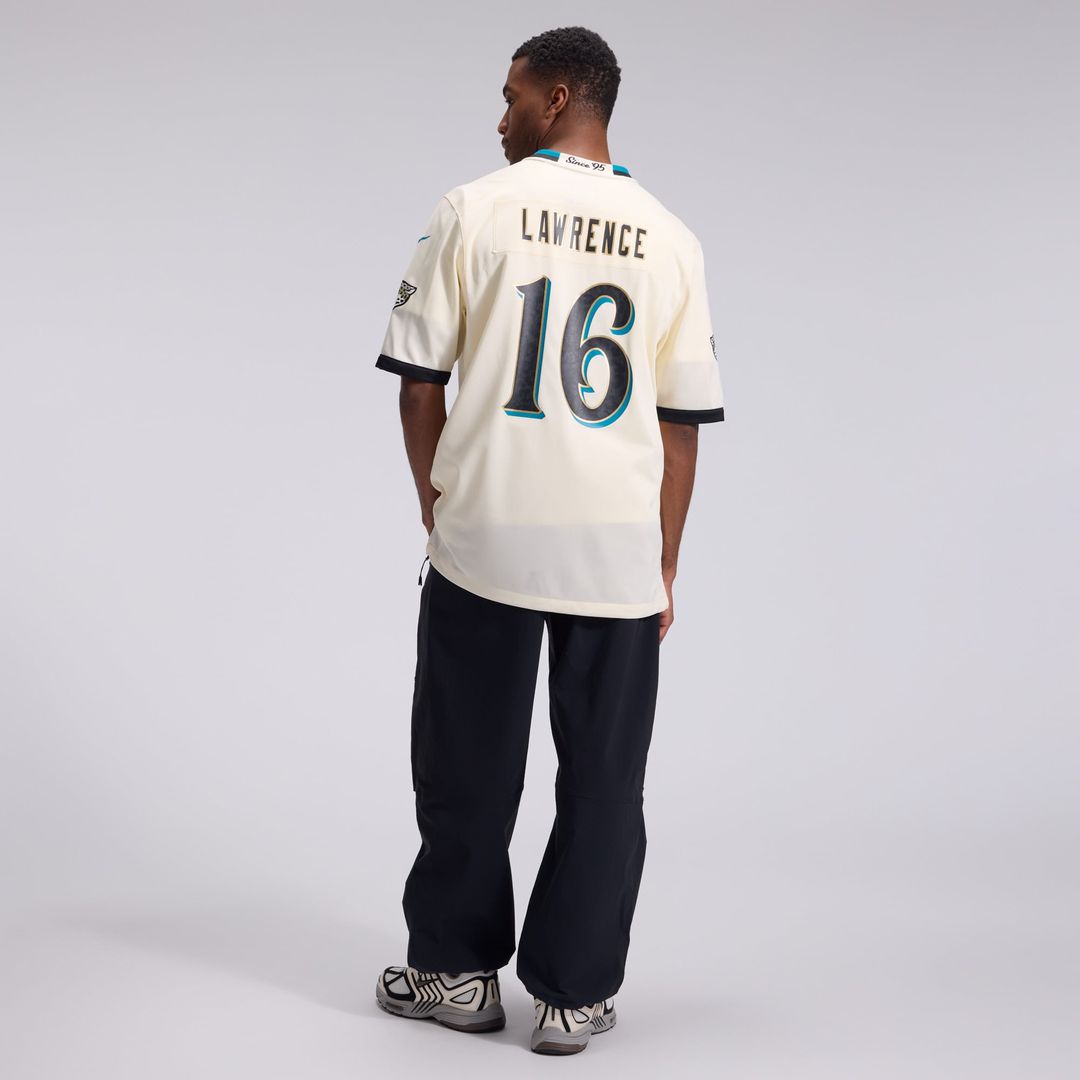 Jacksonville Jaguars Trevor Lawrence Nike Natural 2026 Rivalries Collection Game Jersey