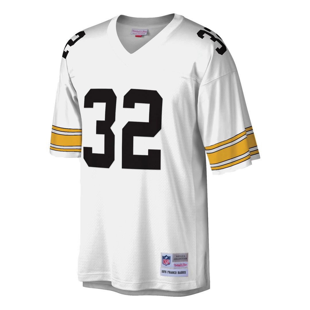 Pittsburgh Steelers Franco Harris Mitchell & Ness Black Legacy Replica Jersey