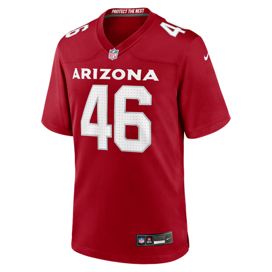 Arizona Cardinals Aaron Brewer Nike Cardinal Team Game Jersey