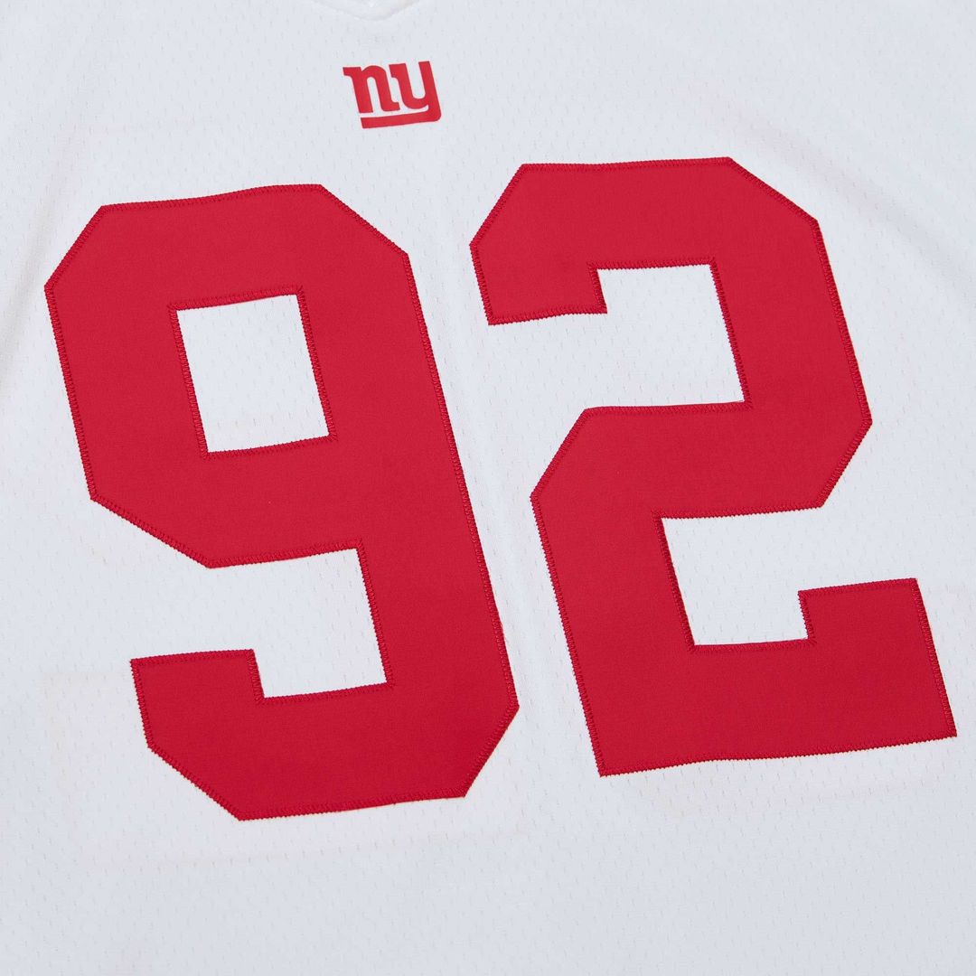 New York Giants Michael Strahan Mitchell & Ness White Legacy Replica Jersey
