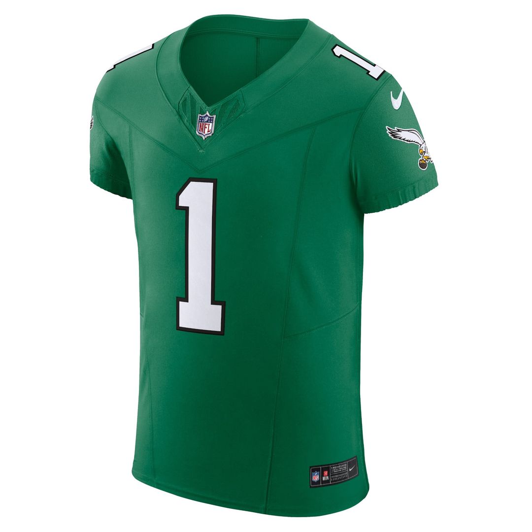 Philadelphia Eagles Jalen Hurts Nike Kelly Green Alternate Vapor F.U.S.E. Elite Jersey