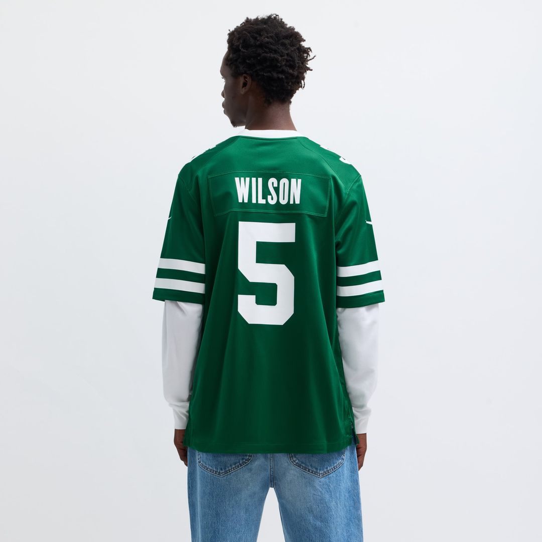 New York Jets Garrett Wilson Nike Legacy White Game Jersey