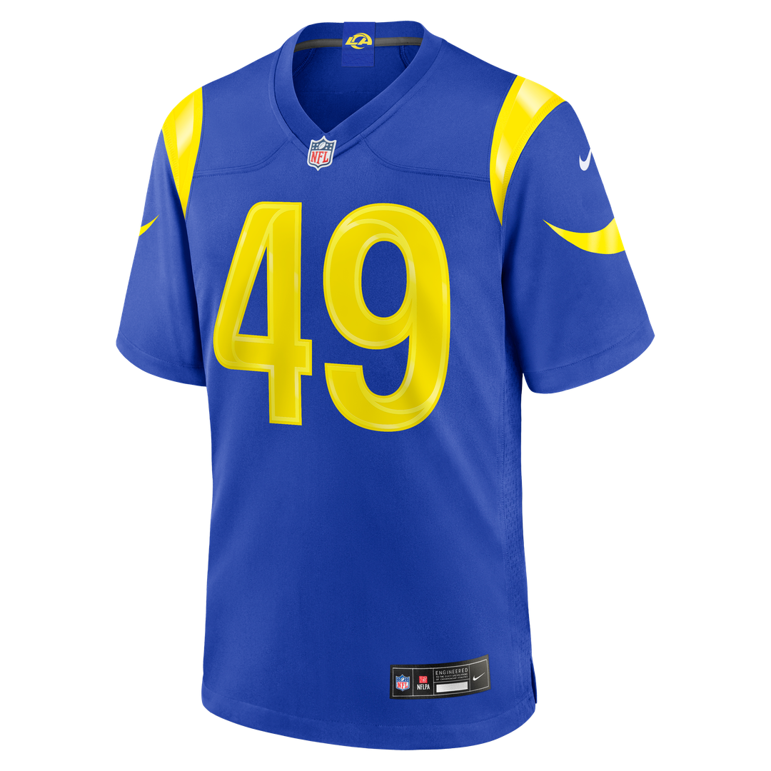 Los Angeles Rams Joe Cardona Nike Royal Team Game Jersey