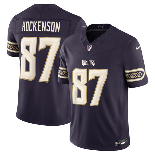 Minnesota Vikings T.J. Hockenson Nike Purple 2026 Rivalries Collection Stitched Limited Jersey