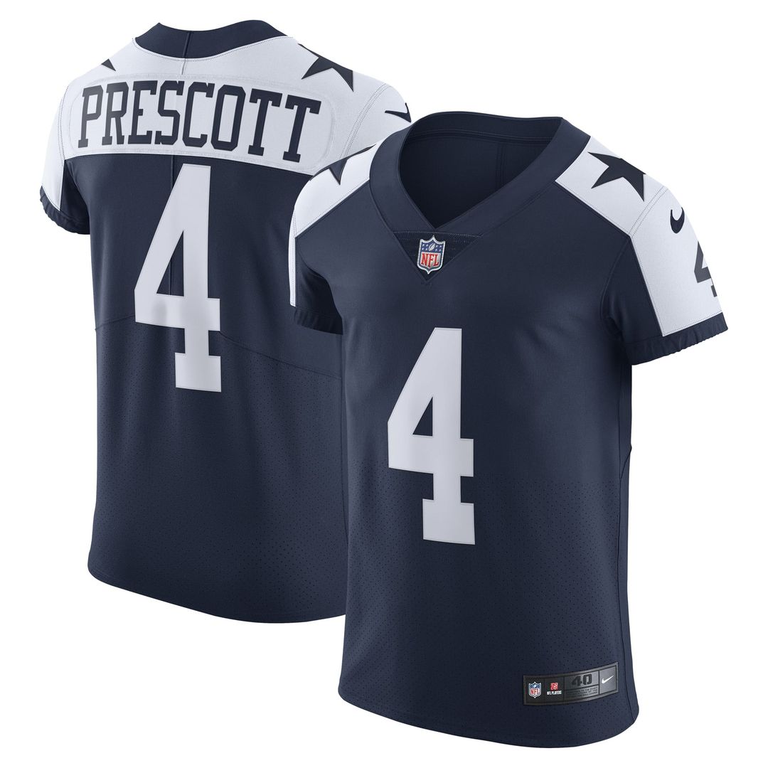 Dallas Cowboys Dak Prescott Nike White Vapor Elite Player Jersey
