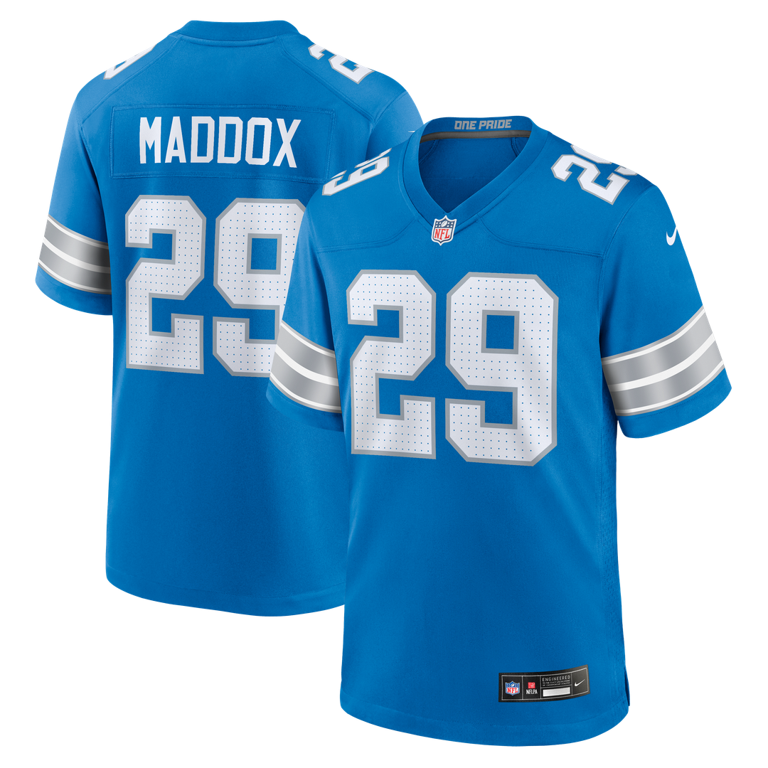 Detroit Lions Avonte Maddox Nike Blue Team Game Jersey