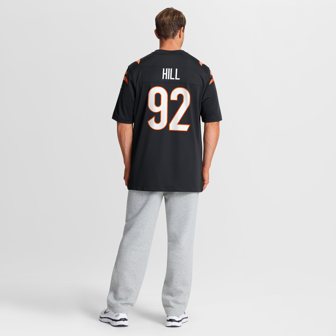 Cincinnati Bengals B.J. Hill Nike Black Game Jersey