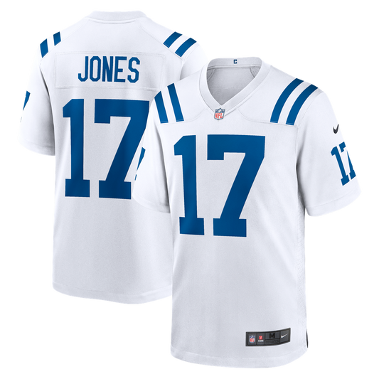 Indianapolis Colts Daniel Jones Nike White Game Jersey