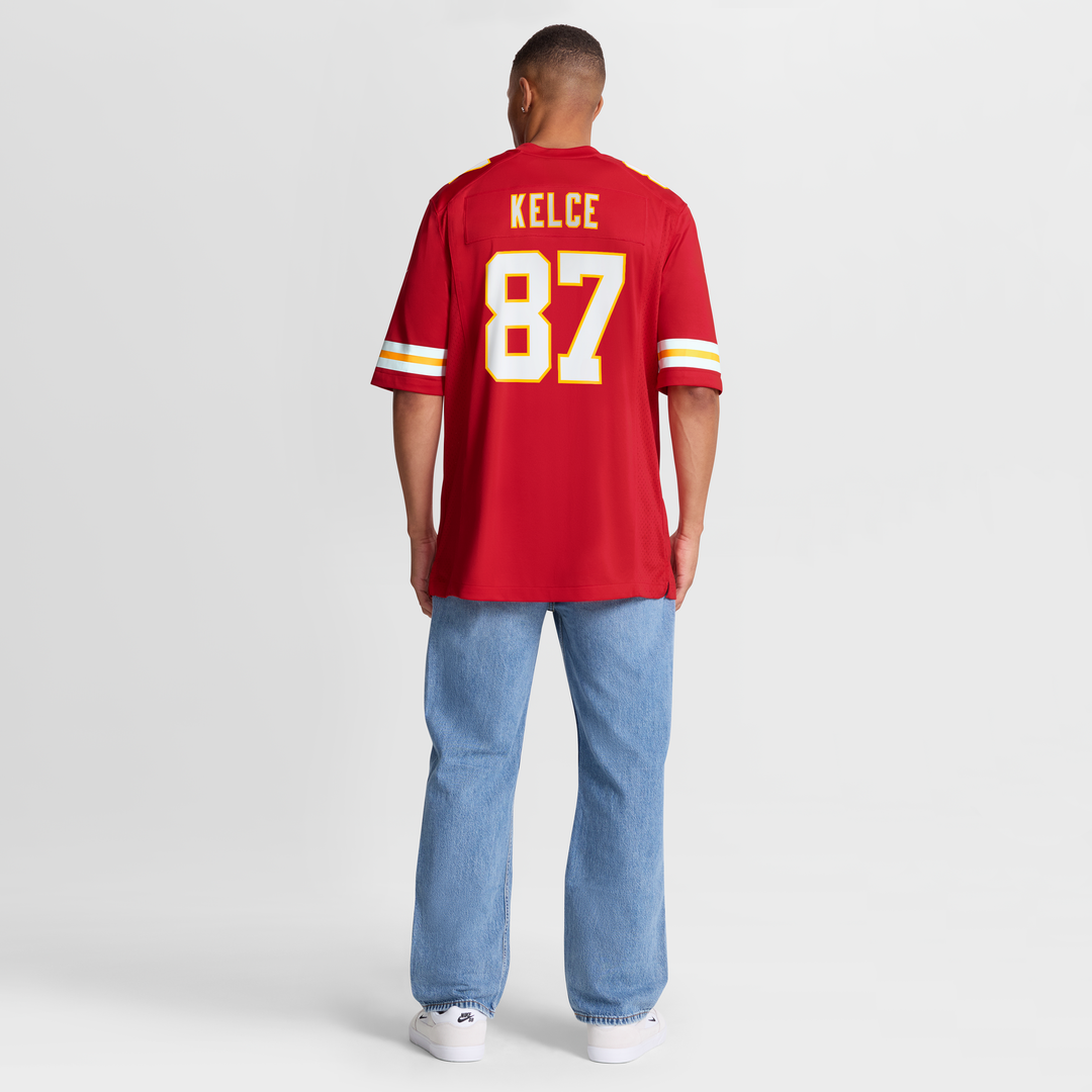 Kansas City Chiefs Travis Kelce Nike White Player Game Jersey