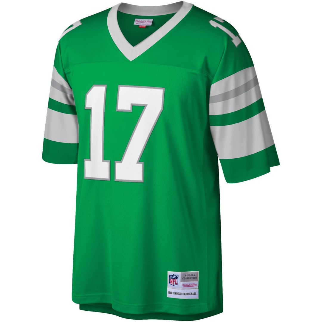 Philadelphia Eagles Harold Carmichael Mitchell & Ness Kelly Green Legacy Replica Jersey