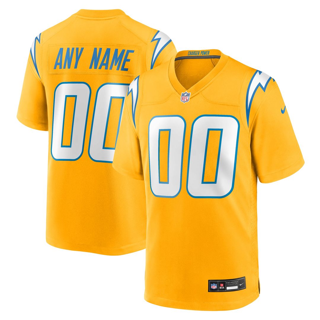 Los Angeles Chargers Nike Powder Blue Custom Game Jersey