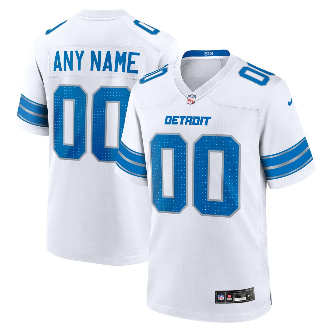 Detroit Lions Nike Black Alternate Custom Game Jersey