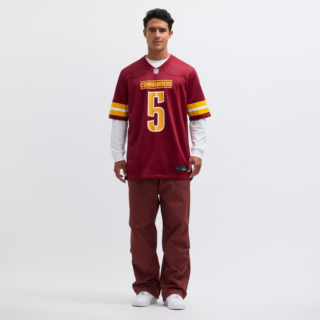 Washington Commanders Jayden Daniels Nike Black Alternate Game Player Jersey