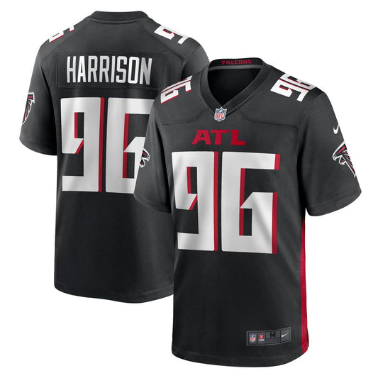 Atlanta Falcons Zach Harrison Nike Black Team Game Jersey