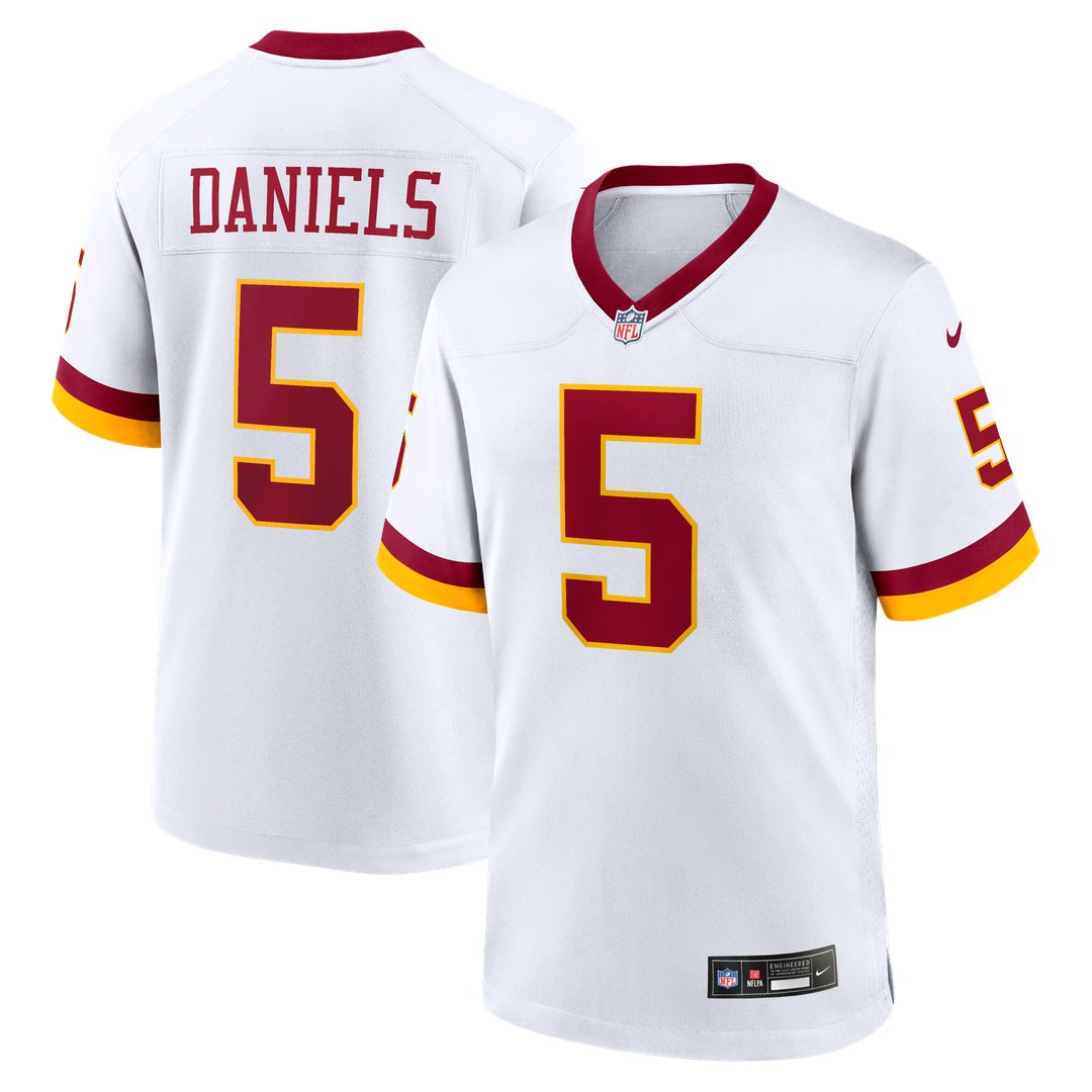 Hail Raiser Washington Commanders Jayden Daniels Nike Black Alternate Game Jersey