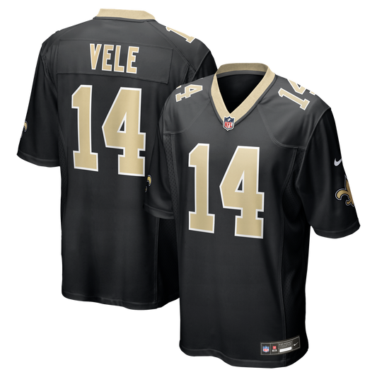 New Orleans Saints Devaughn Vele Nike Black Team Game Jersey