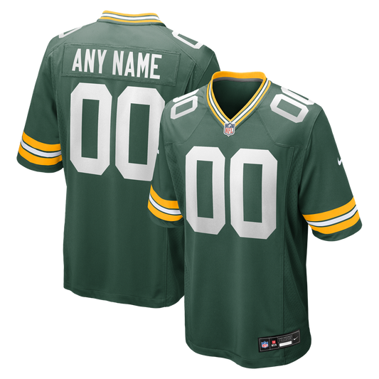 Green Bay Packers Nike Green Custom Game Jersey