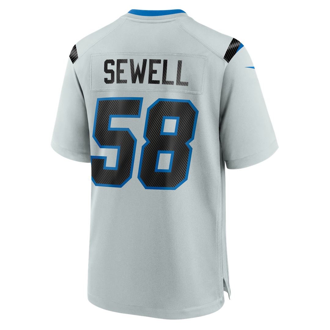 Detroit Lions Penei Sewell Nike Silver 2026 Rivalries Collection Game Jersey