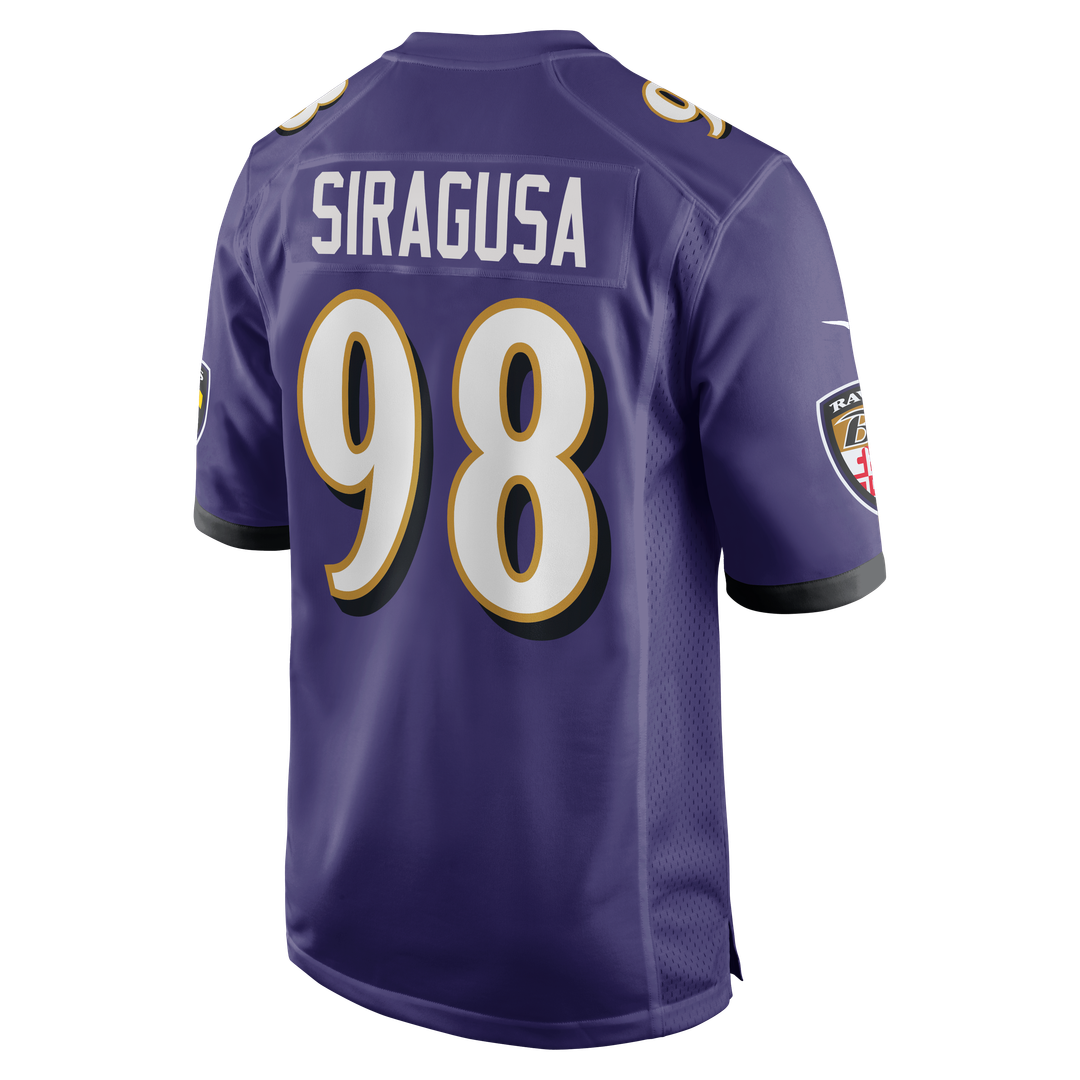 Baltimore Ravens Tony Siragusa Nike Purple Game Retired Player Jersey