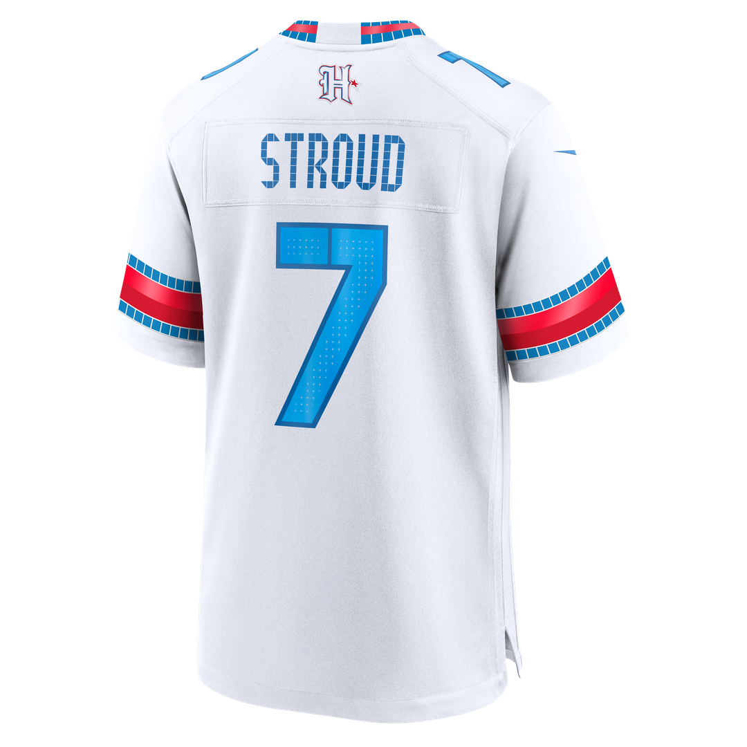 Houston Texans C.J. Stroud Nike White 2026 Rivalries Collection Game Jersey