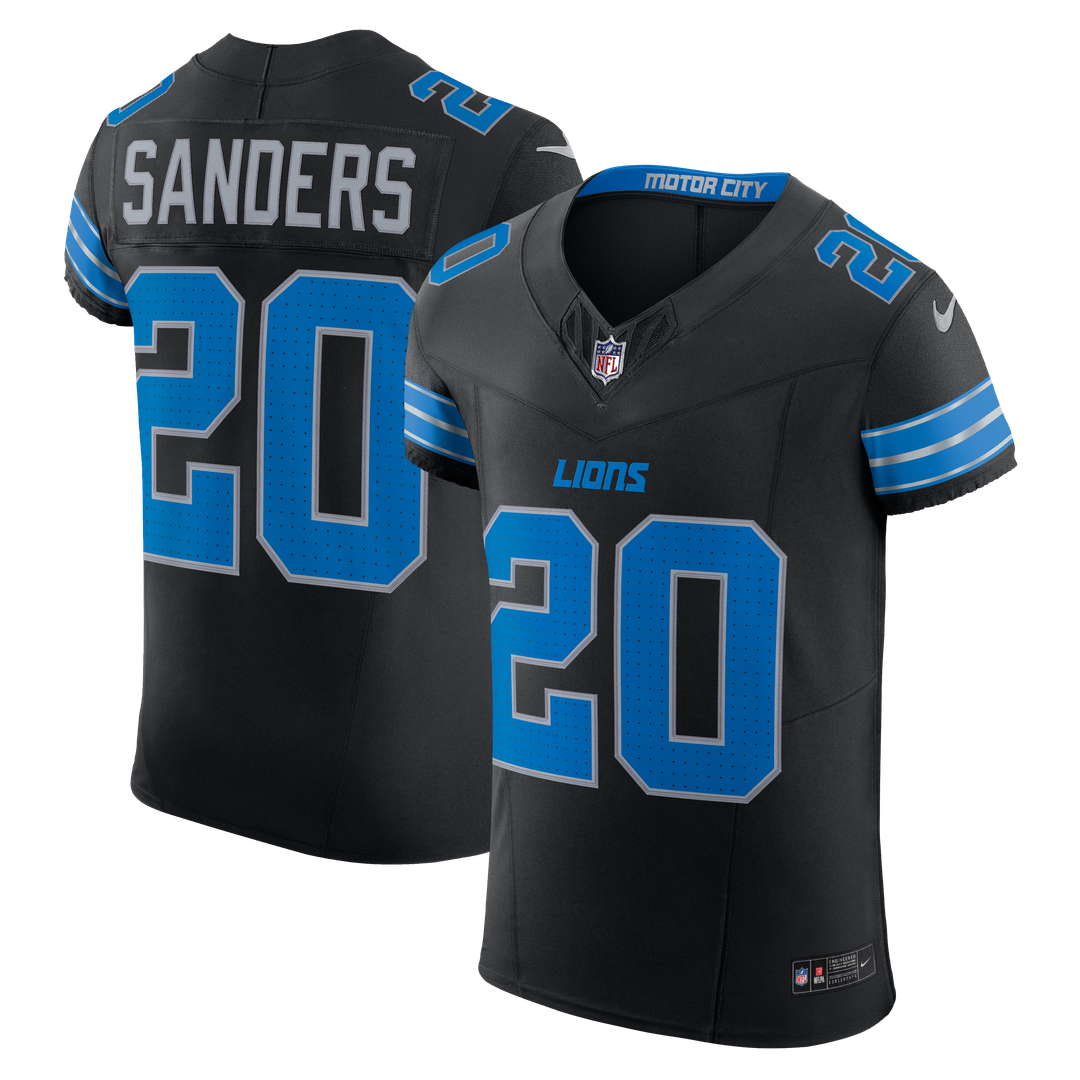 Detroit Lions Barry Sanders Nike Blue Team Vapor F.U.S.E. Elite Jersey
