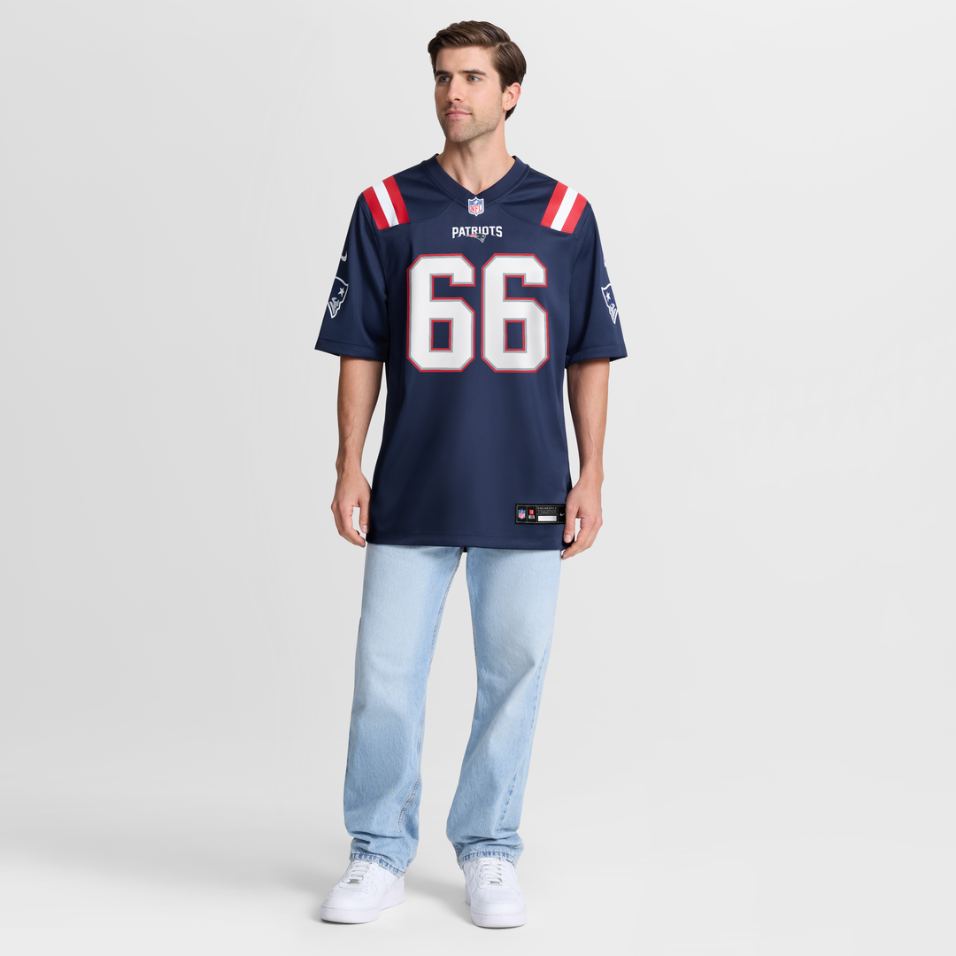 New England Patriots Will Campbell Nike Navy Team Game Jersey