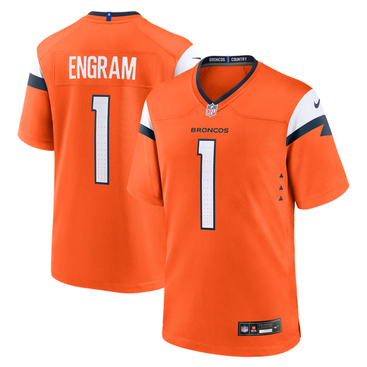 Denver Broncos Evan Engram Nike Orange Team Game Jersey