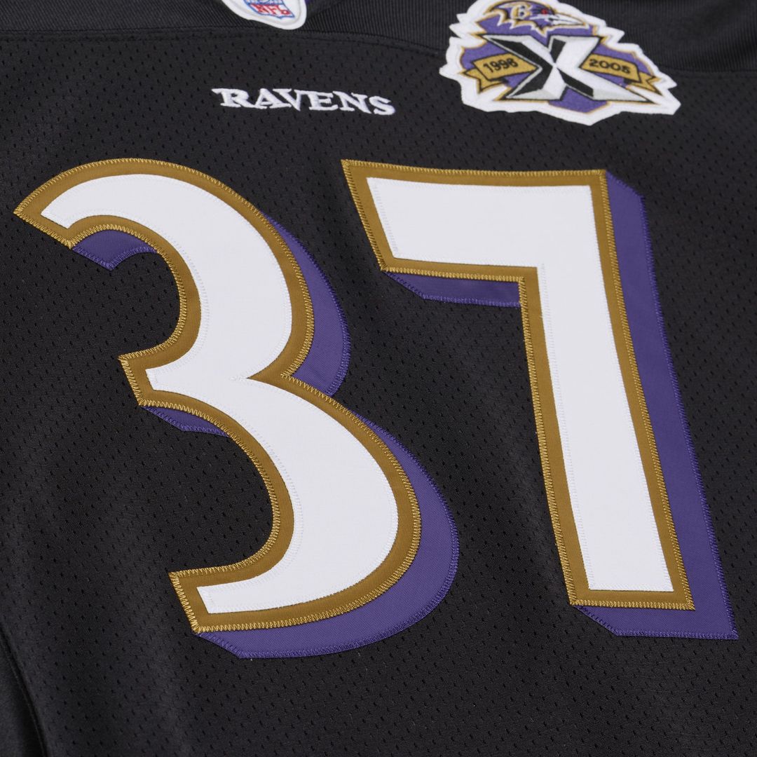 Baltimore Ravens Deion Sanders Mitchell & Ness Black 2005 Authentic Throwback Jersey