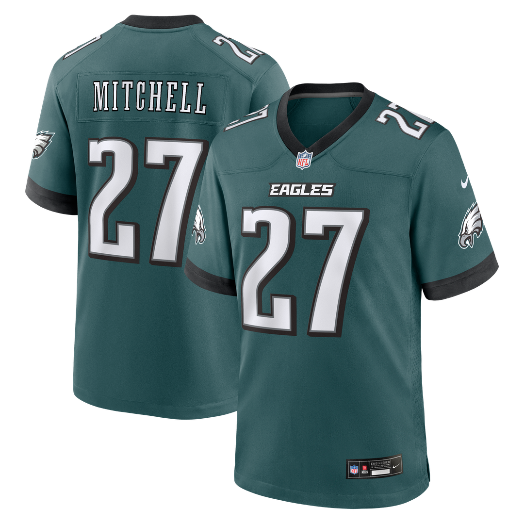 Philadelphia Eagles Quinyon Mitchell Nike Kelly Green Alternate Game Jersey