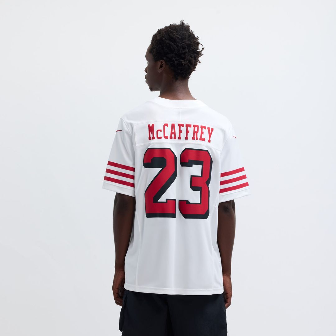 San Francisco 49ers Christian McCaffrey Nike White Vapor F.U.S.E. Limited 2nd Alternate Jersey