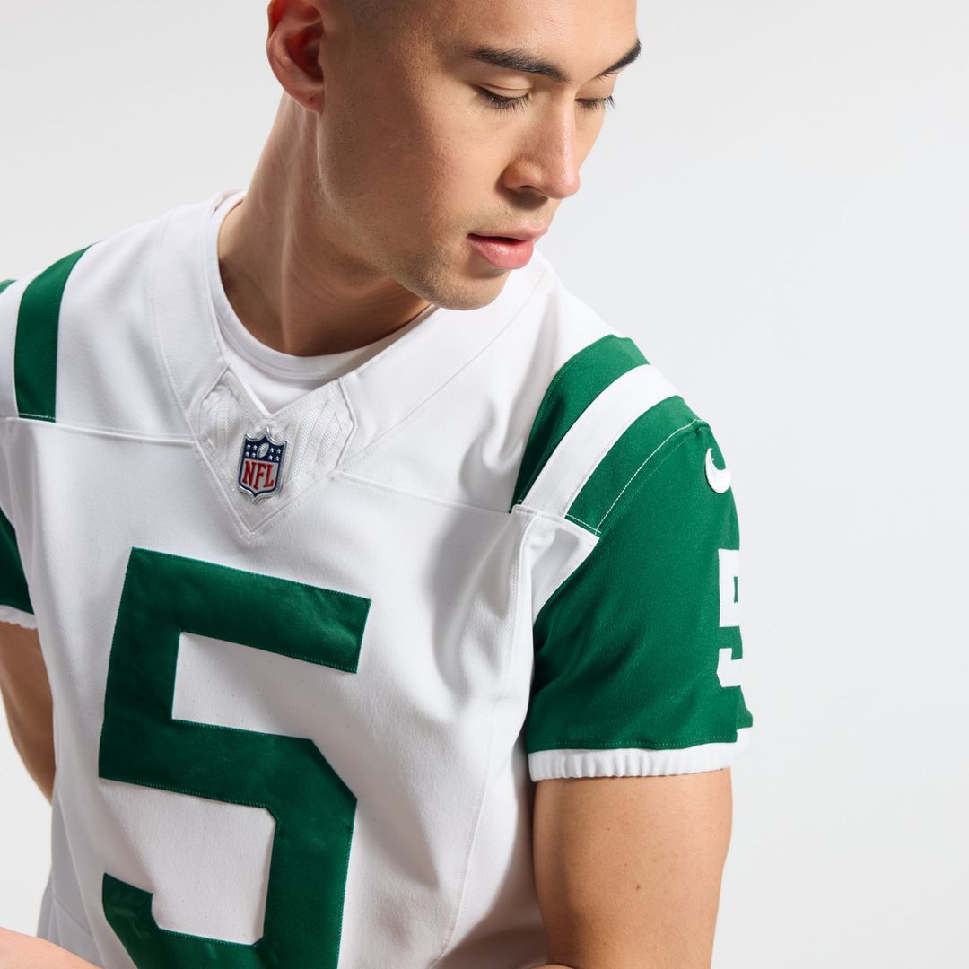 New York Jets Garrett Wilson Nike White Classic Alternate Vapor F.U.S.E. Elite Jersey