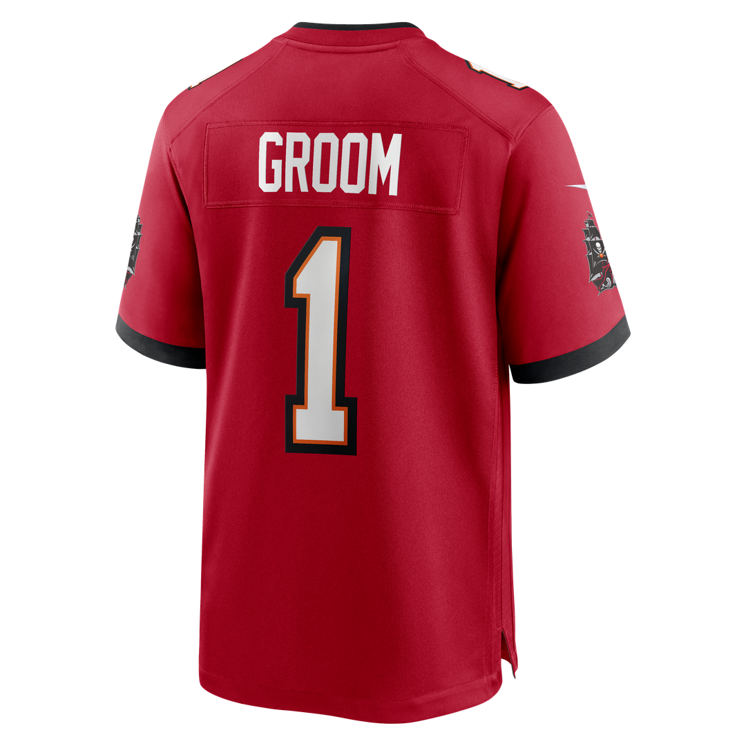 Tampa Bay Buccaneers Number 1 Groom Nike Red Game Jersey