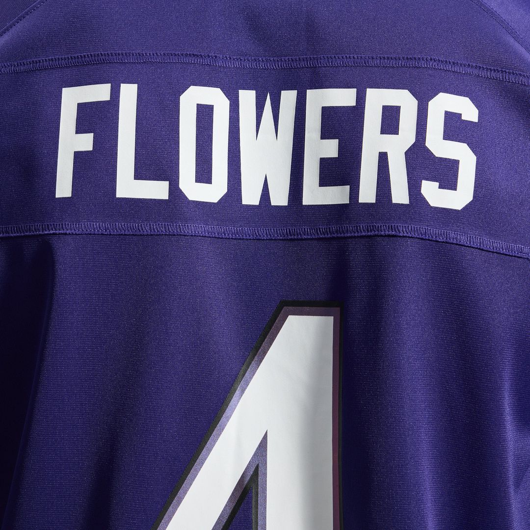 Baltimore Ravens Zay Flowers Nike Purple Team Game Jersey