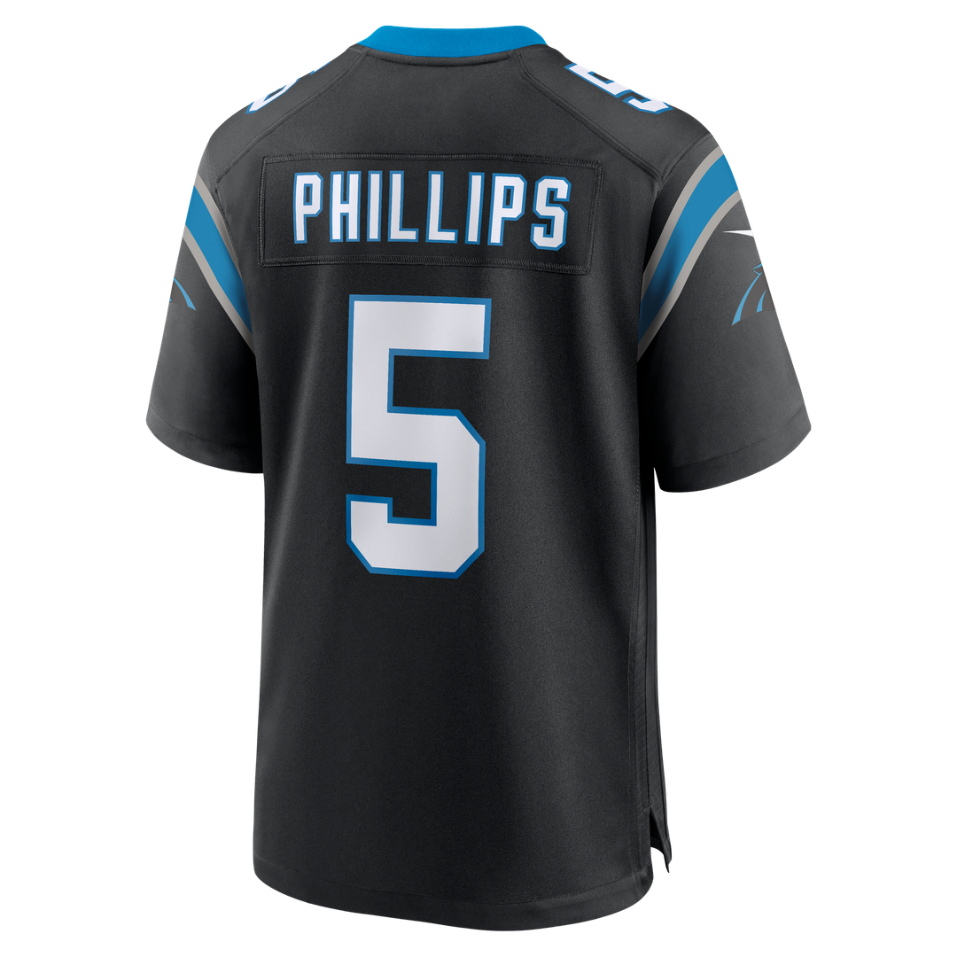 Carolina Panthers Jaelan Phillips Nike Black Game Jersey