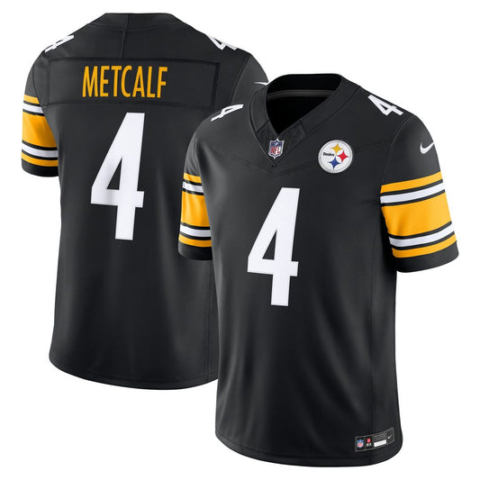 Pittsburgh Steelers DK Metcalf Nike Black Team Vapor F.U.S.E. Stitched Limited Jersey