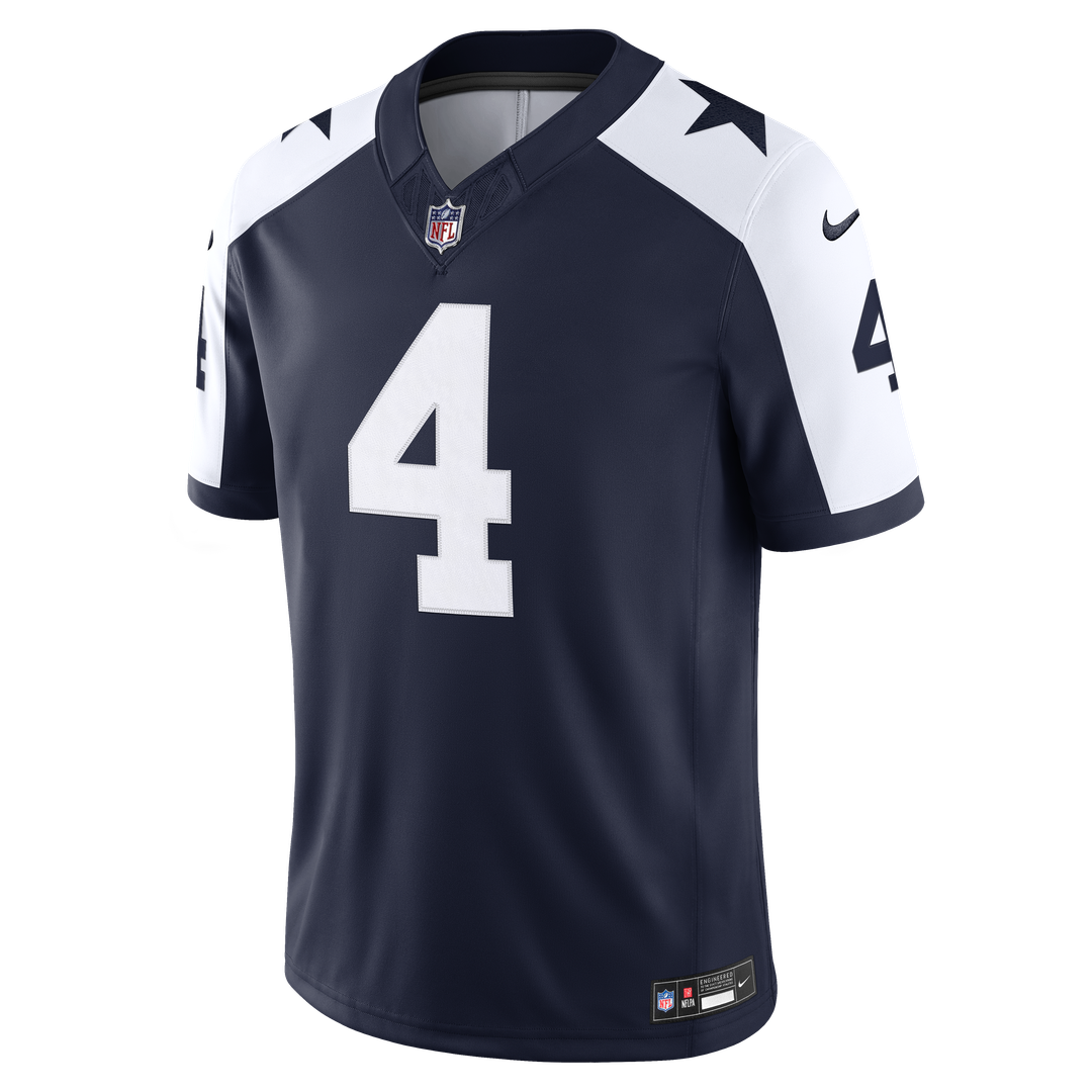 Dallas Cowboys Dak Prescott Nike White Vapor F.U.S.E. Stitched Limited Jersey