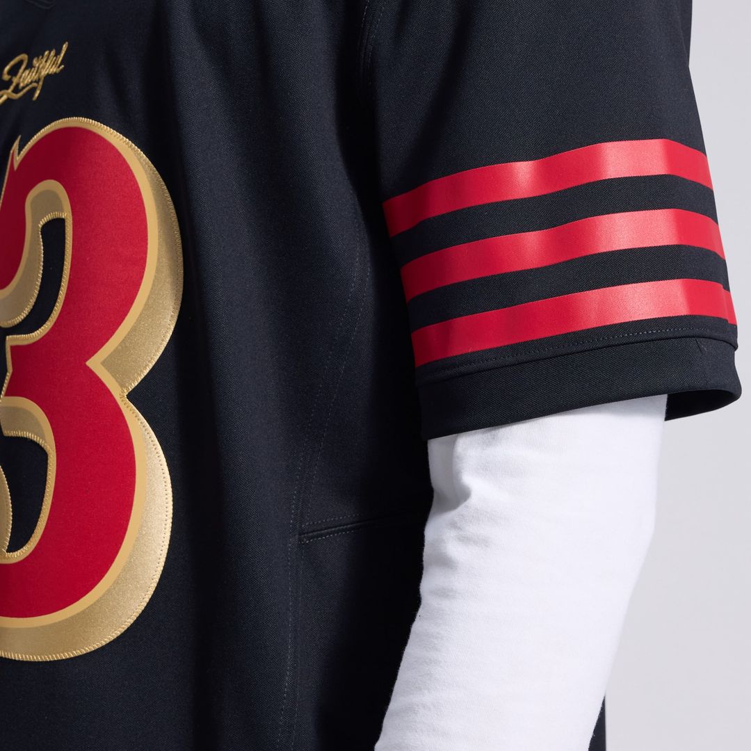 San Francisco 49ers Brock Purdy Nike Black Rivalries Collection Stitched Limited Jersey