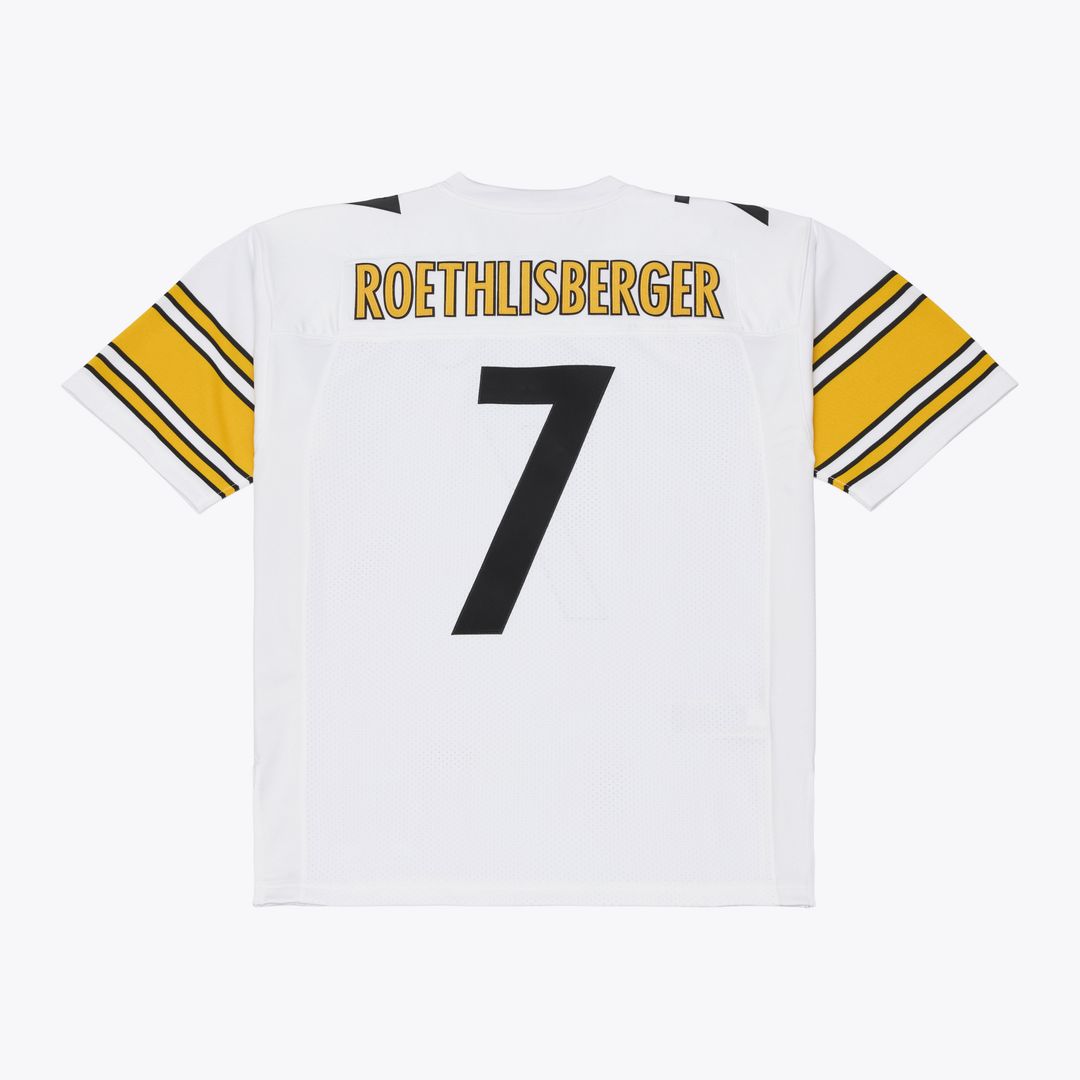 Pittsburgh Steelers Ben Roethlisberger Mitchell & Ness White 2005 Authentic Throwback Jersey
