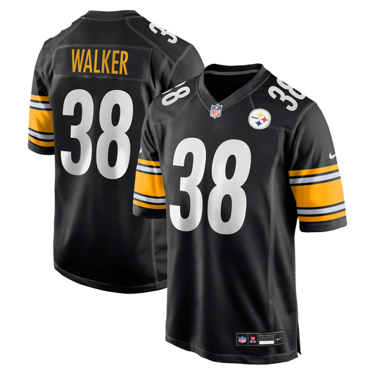 Pittsburgh Steelers Mykal Walker Nike Black Team Game Jersey