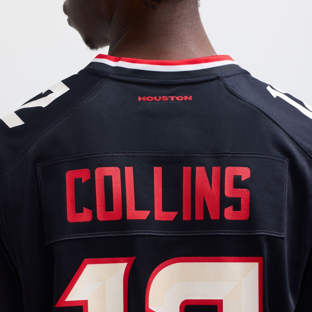 Houston Texans Nico Collins Nike Red Alternate Game Jersey